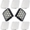 2 HEPA + 6 Foam & Felt Filters Kit Replacement for Shark Navigator Zero-M Self-Cleaning Brushroll Pet Pro Upright Vacuum ZU60 ZU62 ZU62C NV150 NV151 NV255, Replaces Parts # 1238FT60 & 1239FT60