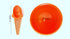 Plastic Ice Cream Cups with Spoons, Festive Dessert Bowls, Assorted Colors (12 Piece Party Pack)