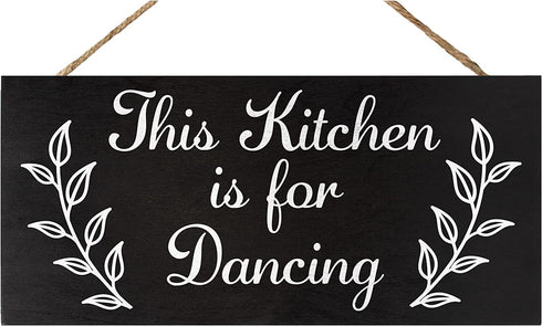 JennyGems Funny Kitchen Signs, This Kitchen is for Dancing, 6x13 Hanging Wood Wall Decor Signs, Farmhouse Kitchen Decor, Kitchen Decorations, Funny Kitchen Wall Art, Home Decor, American Made
