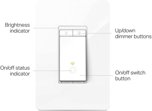 Kasa Smart Dimmer Switch HS220, Single Pole, Needs Neutral Wire, 2.4GHz Wi-Fi Light Switch Works with Alexa and Google Home, UL Certified, No Hub Required