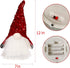 Juegoal 12" Lighted Christmas Gnome, Handmade Sequins Hat Scandinavian Swedish Tomte, Light Up Plush Elf Toy Holiday Present, Battery Operated Winter Tabletop Christmas Decorations, 2 Set