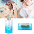 Bathroom Accessories Set, 5 PCS Resin Glass Bath Ensemble Set - Soap Dispenser + Soap Dish + Tumble Cup + Toothbrush Holder + Cotton Canister, Modern Bathroom Home Decor, Countertop Vanity Organizer