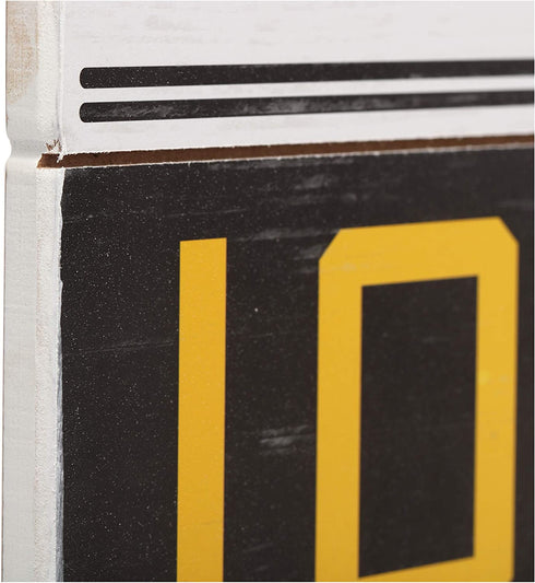 Open Road Brands University of Iowa Hawkeyes Bump Planked Wood Wall Decor