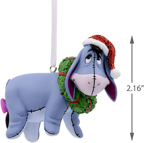 Hallmark Christmas Ornaments, Disney Winnie the Pooh Eeyore With Wreath Ornament