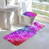 Bathroom Rugs Sets 3 Piece Non Slip Absorbent Bathroom Rugs and Mats Sets-Colorful Rainbow Mermaid Fish Scales