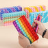 Pop Fingertip Bag, Girl Coin Purse, Mobile Phone Bag, Novelty Bag, Irritable Portable zipper Pouch (Macaron-1)