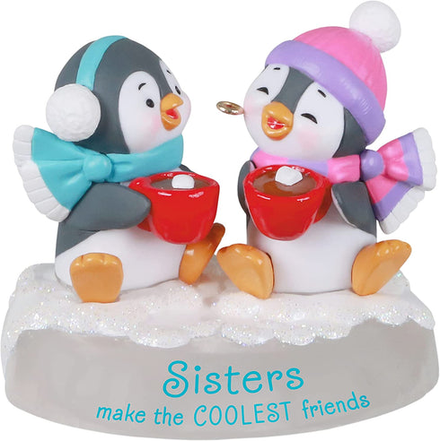 Hallmark Keepsake Christmas Ornament 2021, Sisters and Friends Penguins
