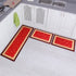 Carvapet Non-Slip Kitchen Mat Set Rubber Backing Doormat Runner Rug Set, Rose Design (Red 15"x47"+15"x23"+15"x23")