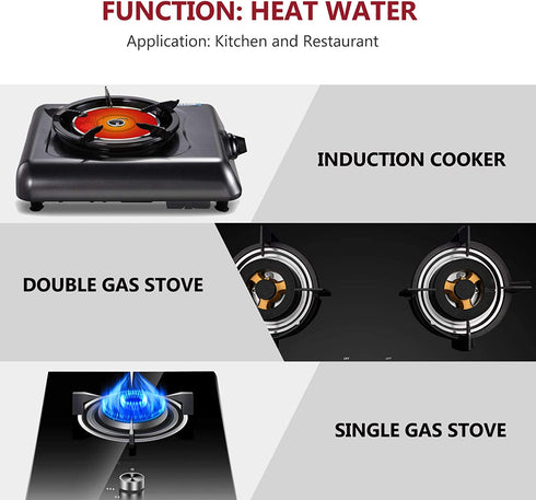 Cabilock Stove Top Whistling Tea Kettle Stainless Steel Teakettle Teapot with Cool Toch Ergonomic Handle 1. 2L Red