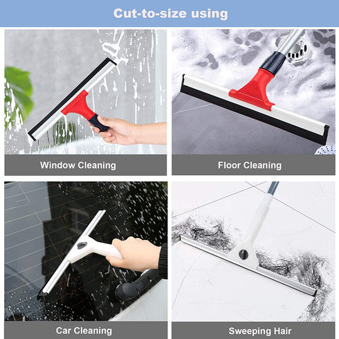 41" Squeegee Blade Squeegee Rubber Replacement Squeegee Scrubber Refill Head for Window,Glass,Floor,Cut-to-Size,2 pcs