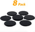 Urbanstrive Eco-Friendly Slate Drink Coasters with Holder, Set of 8, Round Slate Stone Coasters for Drinks Bar Home, 4 Inch, Black