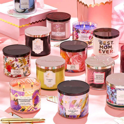 Bath and Body Works JAPANESE CHERRY BLOSSOM 3-Wick Candle 14.5 Ounce