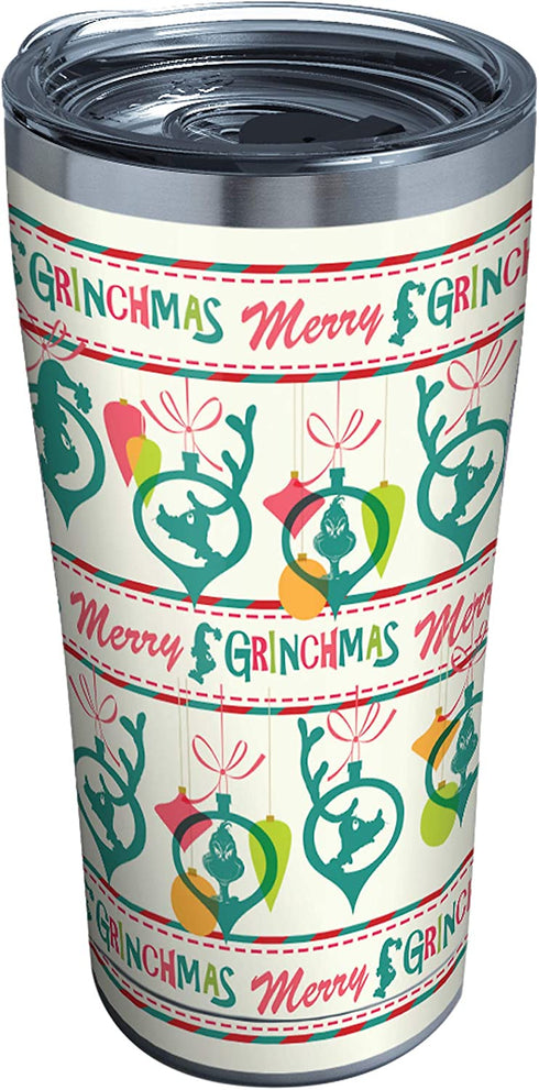 Tervis Dr. Seuss-Grinch Triple Walled Insulated Tumbler, 1 Count (Pack of 1), Pattern Christmas