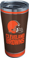 Tervis Triple Walled NFL Cleveland Browns Insulated Tumbler Cup Keeps Drinks Cold & Hot, 20oz - Stainless Steel, Touchdown