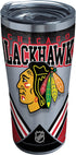 Tervis Triple Walled NHL Chicago Blackhawks Insulated Tumbler Cup Keeps Drinks Cold & Hot, 20oz - Stainless Steel, Ice