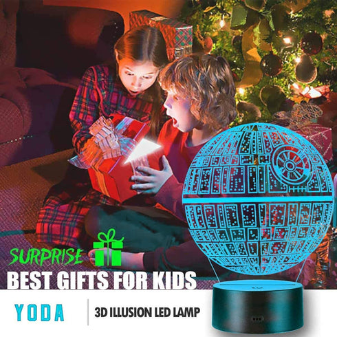 3D Star Wars Lamp - Star Wars Gifts - Star Wars Light - Star Wars Lamp& Perfect Gifts for Kids and Star Wars Fans