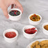 Dizada 12 Pack Small Dipping Bowls, White Ceramic Soy Sauce Dish Condiments Side Dish bowls- Perfect for BBQ sauce,Tomato Sauce, honey mustard and soy sauce