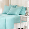 Comfort Spaces Microfiber Set 14" Deep Pocket, Wrinkle Resistant All Around Elastic-Year-Round Cozy Bedding Sheet, Matching Pillow Cases, Full, Aqua (CS20-0117)