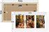 Golden State Art, 7x14 White Photo Wood Collage Frame, for (3) 4x6 Pictures, with White Mat & Real Glass