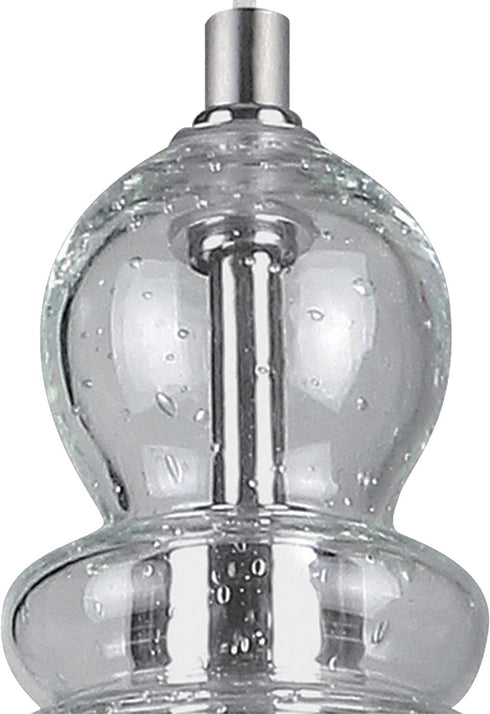 Westinghouse Lighting 6100700 One-Light Indoor Mini Pendant, Brushed Nickel Finish with Clear Seeded Glass