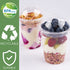 50Pack 12oz Clear Plastic Parfait Cups with Insert and Dome Lids (No Hole) Disposable Dessert Cups for Yogurt Fruit and Cereal Parfait