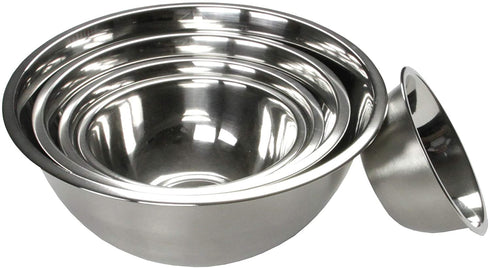 Chef Craft Brushed Stainless Steel Mixing Bowl, 8 Quart