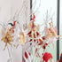 Fairy Christmas Tree Decorations Red Elf Ornament Golden Elves Home Decor Handmade Doll Angel Wings Girl Gifts PICUKI Holiday Collectible Figurines Kawaii Room Decor