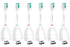 Aoremon Replacement Toothbrush Heads Compatible with Philips sonicare E-Series, 6 Pack Replacement Brush Heads Come with Caps