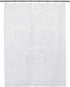 RV Shower Curtain 64 inches Length with 6 Mesh Pockets for Camper Storage,Water Repellent, Odorless and Rust Proof Grommets,White, 47x64