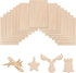 15 Pack 6”x4” Basswood Sheets for Crafts 2mm Thin Cricut Wood Sheets Cricut Basswood Plywood Sheets for Christmas Decorations Drawing Painting DIY Birthday Decor Wood (150x100x2mm)