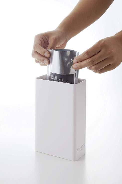 Yamazaki Tower Shampoo Dispenser White Rectangular