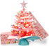 20'/50cm Mini Pink Christmas Tree,Artificial Small Christmas Tree with Led Lights/Ornaments, Tabletop Christmas Tree for Kids Christmas Decoration Gifts(Pink)