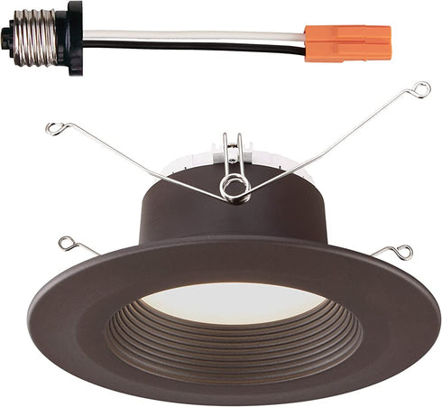 Designers Fountain EVL6733CBZ30 Bronze Trim Integrated LED Recessed Ceiling Light, 3000K, 90 Cri, 670 Lm, 5/6 inches