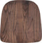 Flash Furniture Rustic Walnut Wood Seat for Colorful Metal Chairs