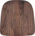 Flash Furniture Rustic Walnut Wood Seat for Colorful Metal Chairs