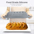 Silicone Bread Loaf Pan with Swirl Design, Chicrinum Food Grade Non-Stick Silicone Baking Mold for Homemade Bread, Cake, Metal Reinforced Frame Secure, BPA Free, Dishwasher Safe