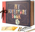 INNOCHEER Adventure Book with Embossed Cover, Large 12.3 x 8.3 Inch 80 Pages Scrapbook Album, Gifts for Thanksgiving Day, Christmas, Anniversary, Family Memory