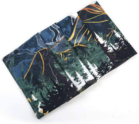 SENYYI Mountain Tapestry Wall Hanging Forest Trees Art Tapestry Sunset Tapestry Road in Nature Landscape Home Decor for Room (59.1 x 82.7 inches)