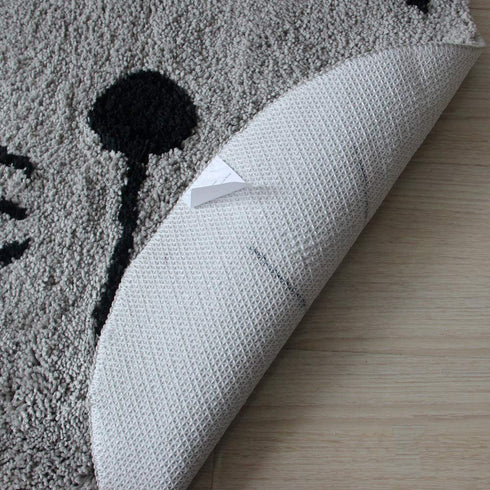 Cute Doormat for Kids - Microfiber Absorbent Bathroom Mats - Front Door Mat Carpet Floor Rug, Cat Shape