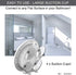 Sonnet SONNET-T-4691 Shower Suction Clock, White