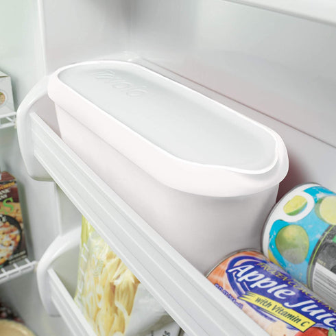 Tovolo Glide-A-Scoop, Non-Slip Base, Insulated Ice Cream Tub, 2.5 Quart, White