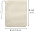 FOCCIUP 50 Pcs 6x8 Inches Cotton Drawstring Bags Reusable Muslin Cotton Bags Sachet Bag Jewelry Pouch for Party Wedding Home Supplies