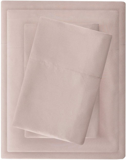 Madison Park 3M Microcell Color Fast, Wrinkle and Stain Resistant, Soft Sheets with 16" Deep Pocket All Season, Cozy Bedding-Set, Matching Pillow Case, Full, Blush