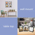 eletecpro 8x10 Picture Frames Set of 5, Display 4x6 or 5x7 Photo Frame with Mat or 8x10 Without Mat, Wall Gallery Photo Frames, Table Top Display or Wall Mounting