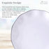 DISPOSABLE DESSERT PLATES | 20 pc | Heavy Duty Plastic Dishes | Elegant Fine China Look | Veil - White (6€?)