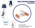 Amber Home 12 Pack Rose Copper Gold Metal Pants Skirt Hangers with Clips, Adjustable Clip Metal Trouser Hangers, Clip Hangers for Jeans Pants Heavy Duty (12 Pack)