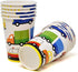 Traffic Jam Cars Trucks Transportation Party Supplies Tableware Set 24 9" Paper Plates 24 7" Plate 24 9 Oz Cups 50 Lunch Napkins for Construction Transport Vehicle Disposable Birthday Decorations