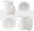 Universal Cheese Molds with Followers for Making Soft, Semi-Hard and Hard Cheeses - Set of 2