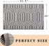 CHICHIC Indoor Doormat 20'' x 31.5'' Inch Welcome Mat Front Back Indoor Door Mats for Home Entrance Entry Way Entry Rug Floor Mat Machine Washable Rugs Inside Non Slip Outdoor Rugs, (Pattern A Gray)