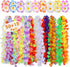 Hawaiian Leis Bulk,Luau Party Supplies Including 50Pcs Leis and 18Pcs Hawaiian Flower Hair Clips for Tropical Luau Hawaiian Party